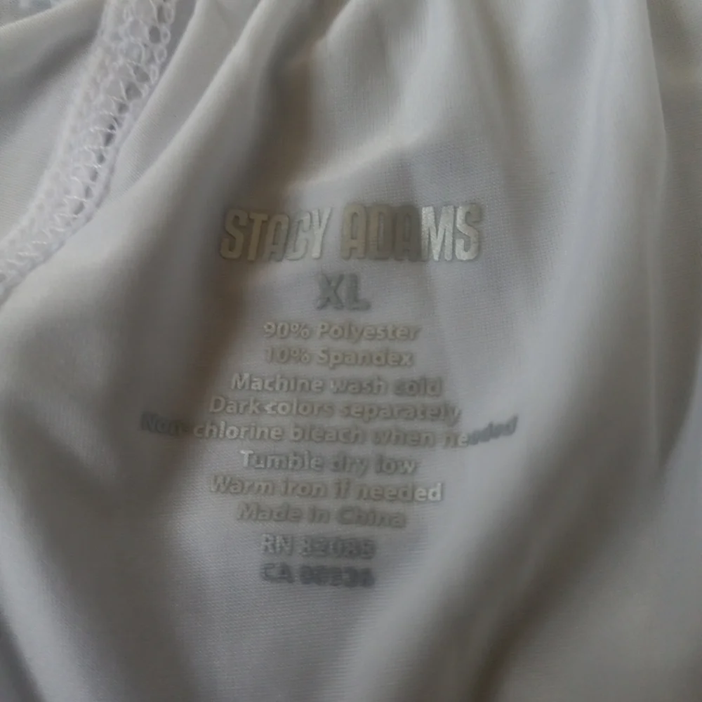 Stacy Adams Moisture Wicking Lounge Pants Color White Mens Size XL Indoor Cozy.